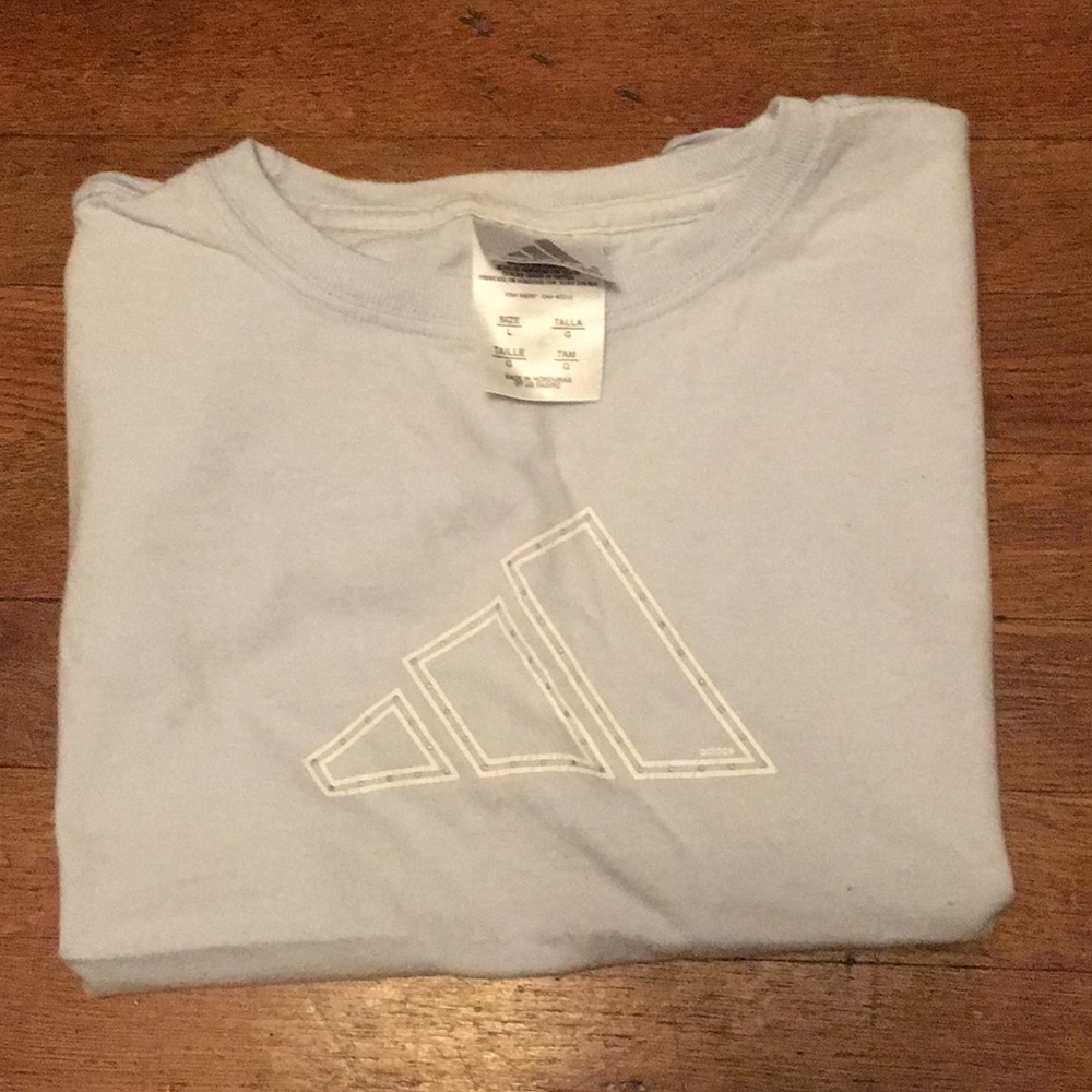 Light Blue Vintage adidas t-shirt